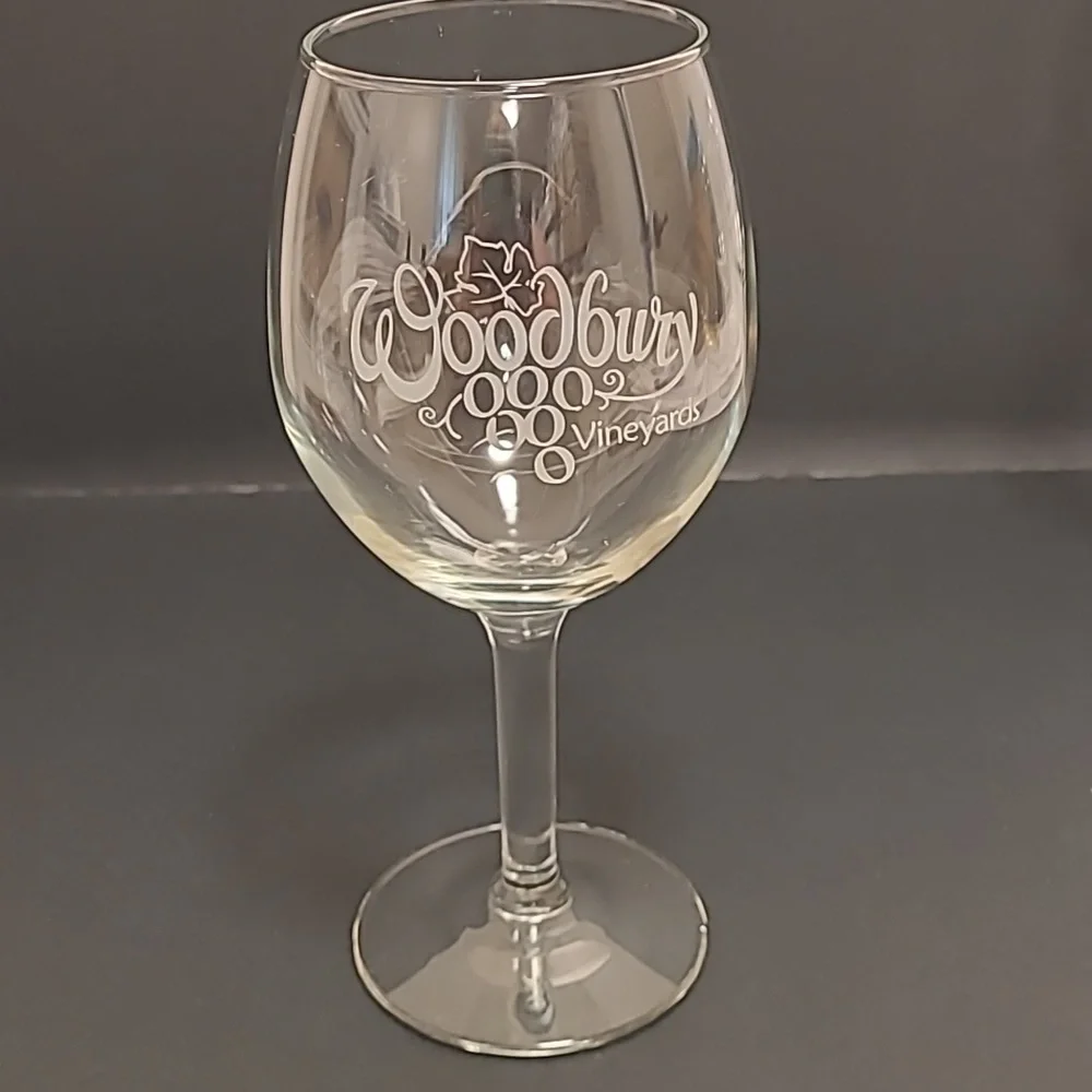Pair of Woodbury Vineyards Wine Glasses